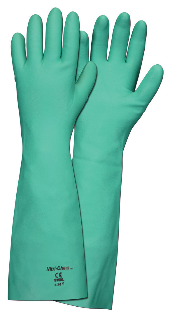 5350 - Unlined Green Nitrile Gloves