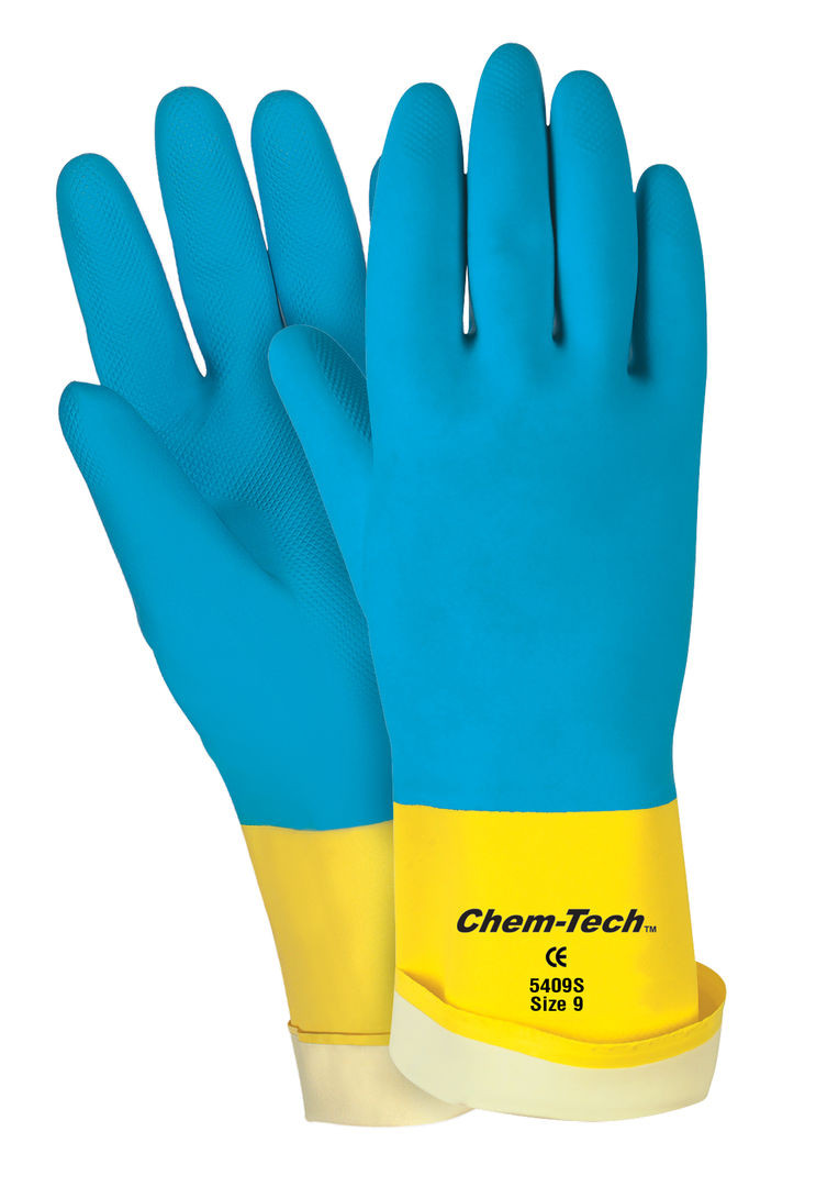 5409S - Flock Lined Neoprene Latex Gloves