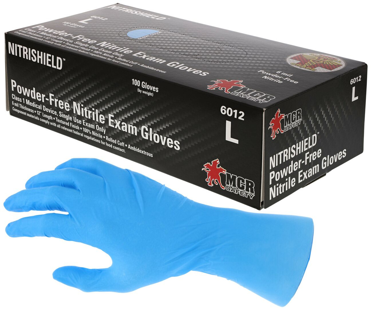 6012 - Blue Disposable Nitrile Gloves