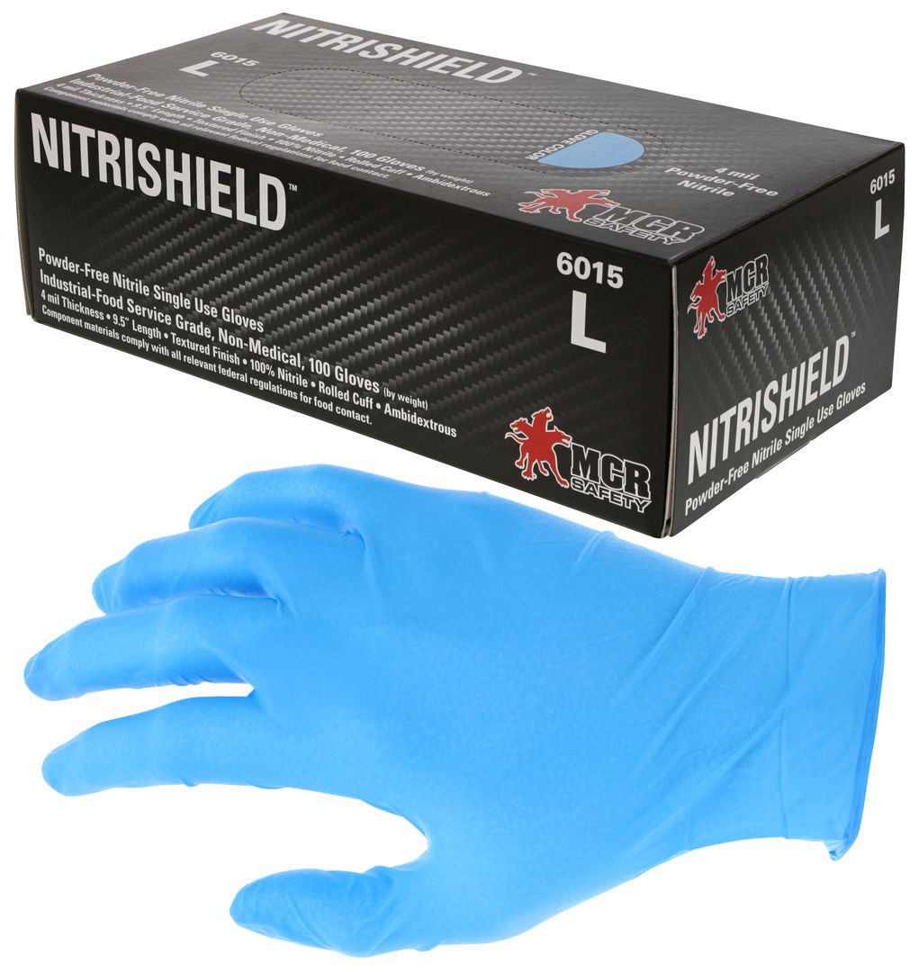6015 - Disposable Gloves -Blue Nitrile