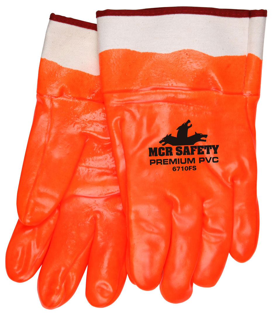 6710FS - Orange PVC Coated Work Gloves