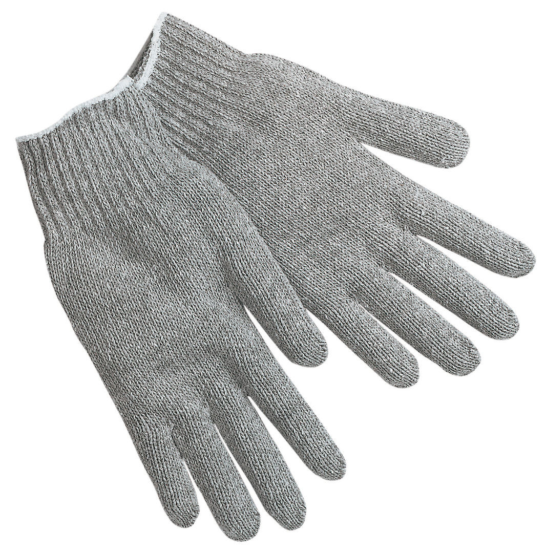 9637M - Gray String Knit Cotton Work Gloves