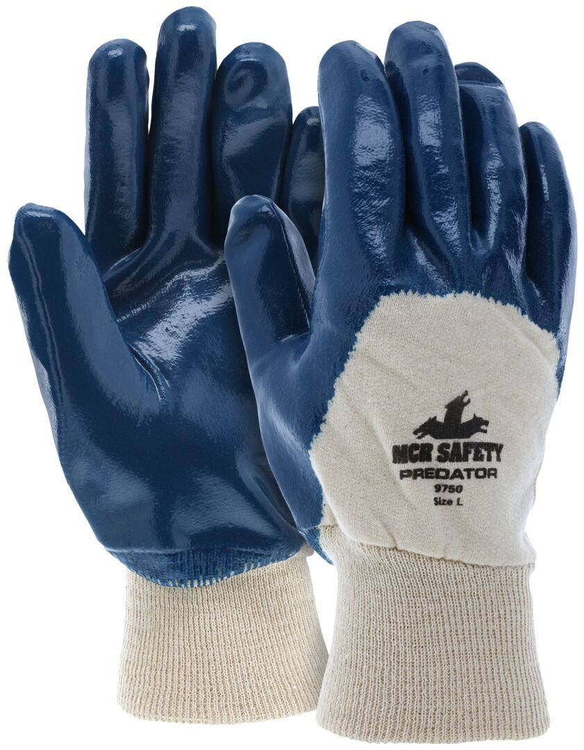 【Sサイズ6000枚】青 ゴム手袋 グローブ sritrang glove 9750 - Predator® Nitrile Coated Work Gloves