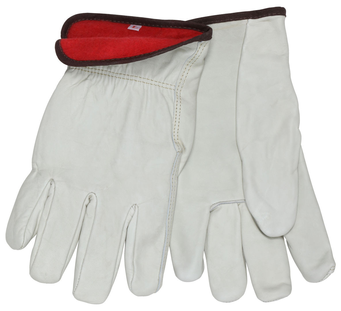 3255 - Leather Drivers Insulated Work Gloves Fleece Lined