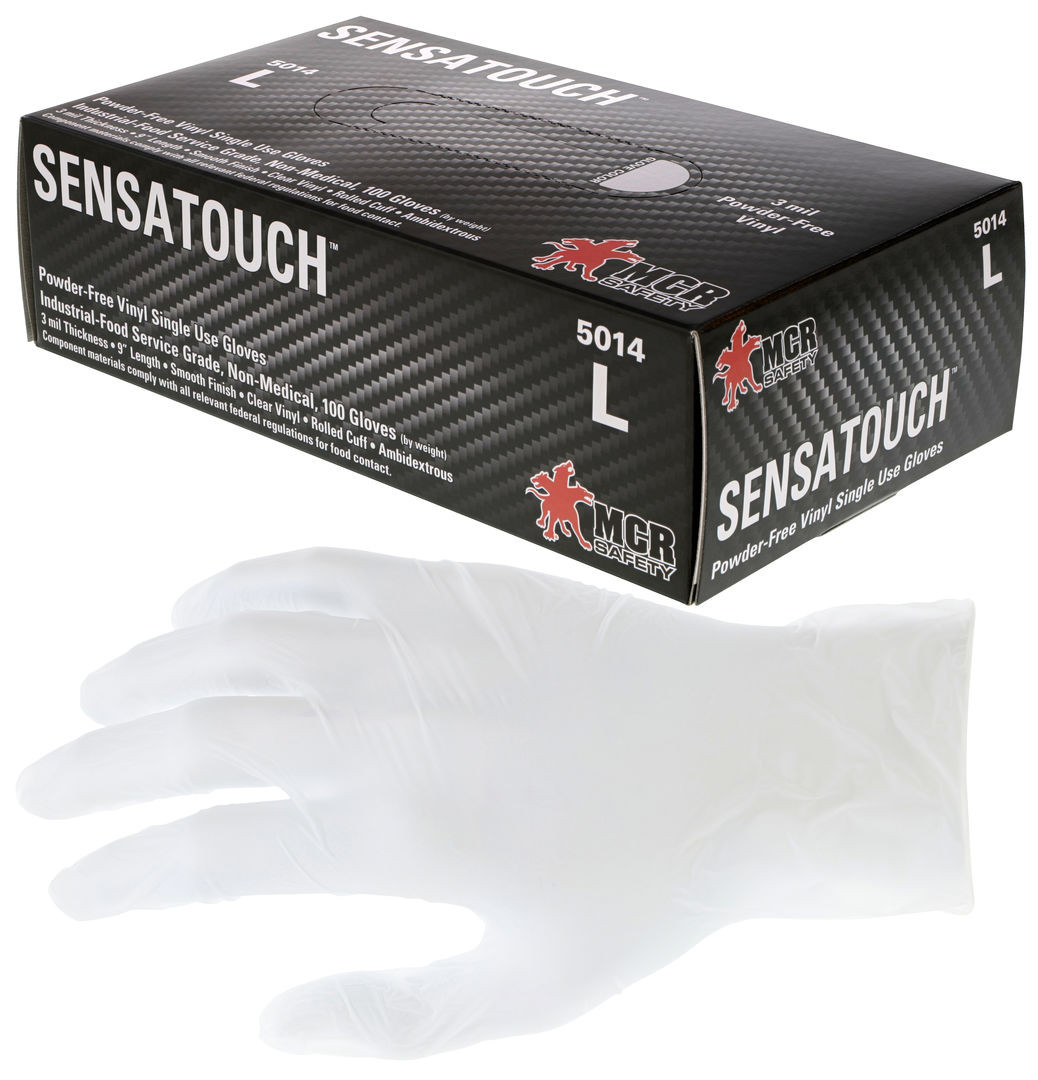 5014 - Clear Disposable Vinyl Gloves