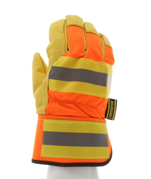 P.actius（1オス、ロシア・ウズンギル産） 19261 - Luminator® Hi-Vis Leather Palm Work Gloves