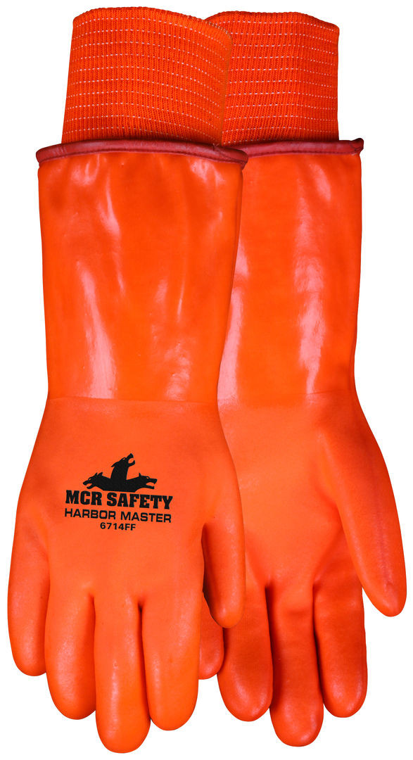 6714FF - PVC Coated Long Work Gloves