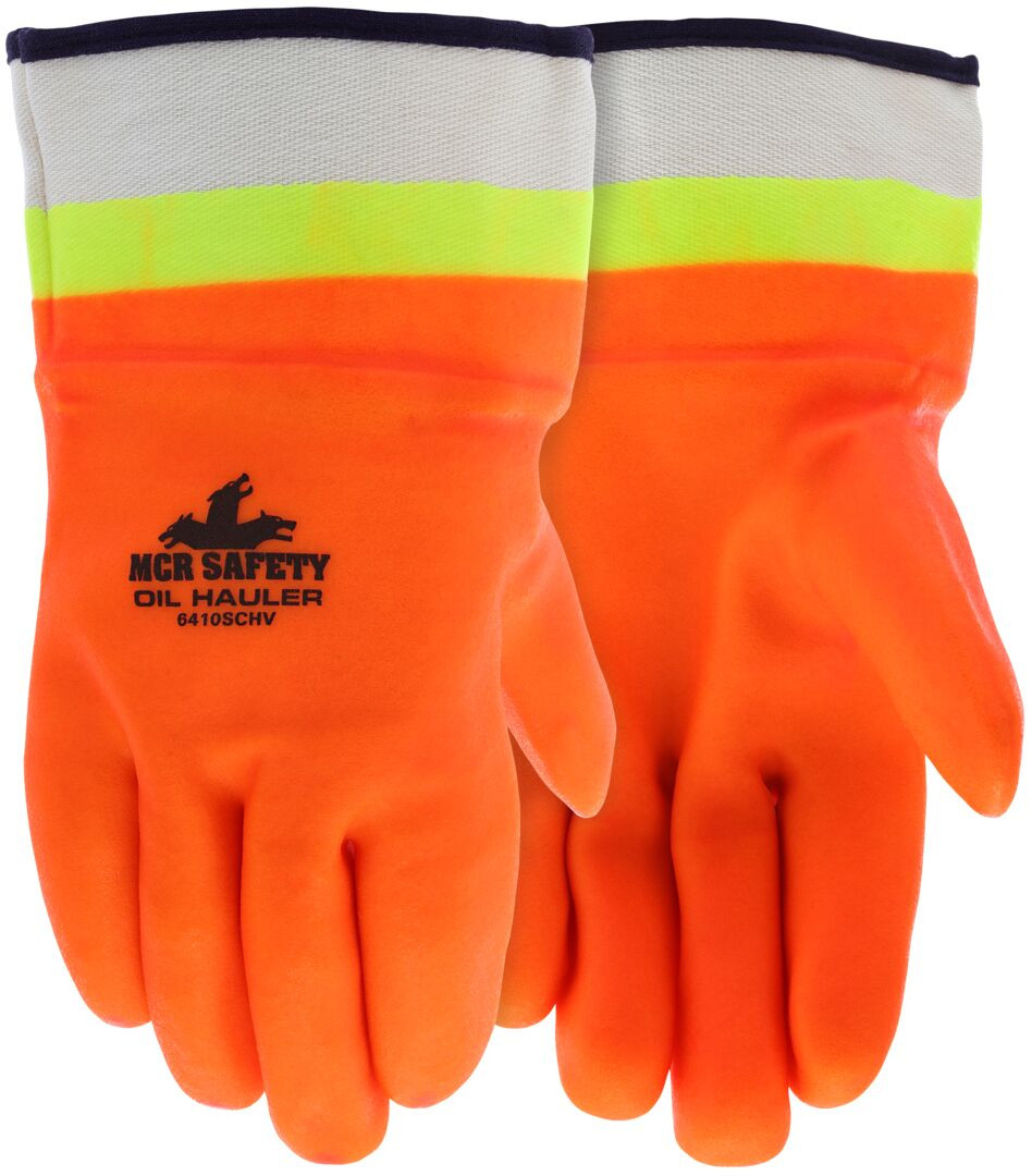 6410SCHV - Orange PVC Coated Work Gloves