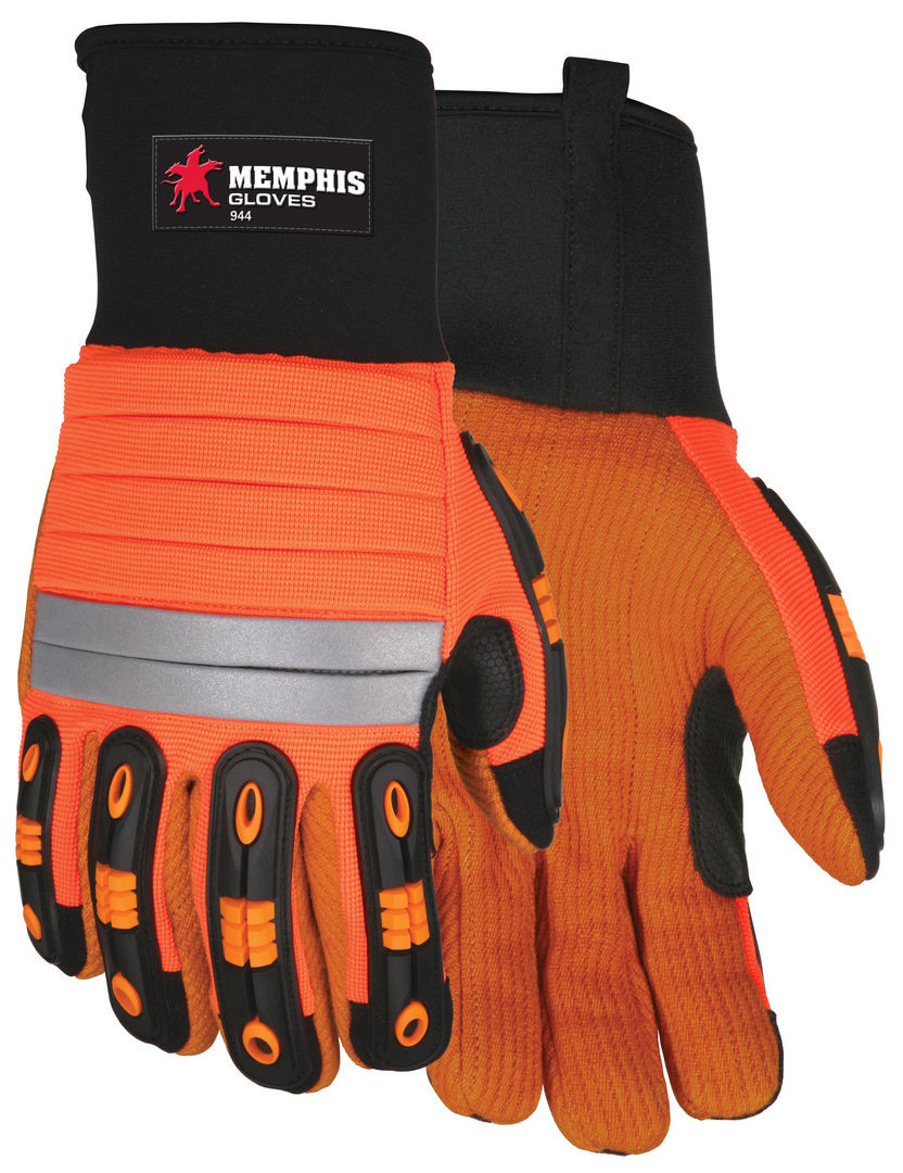 944 - Hi-Vis Corded Mechanics Work Gloves