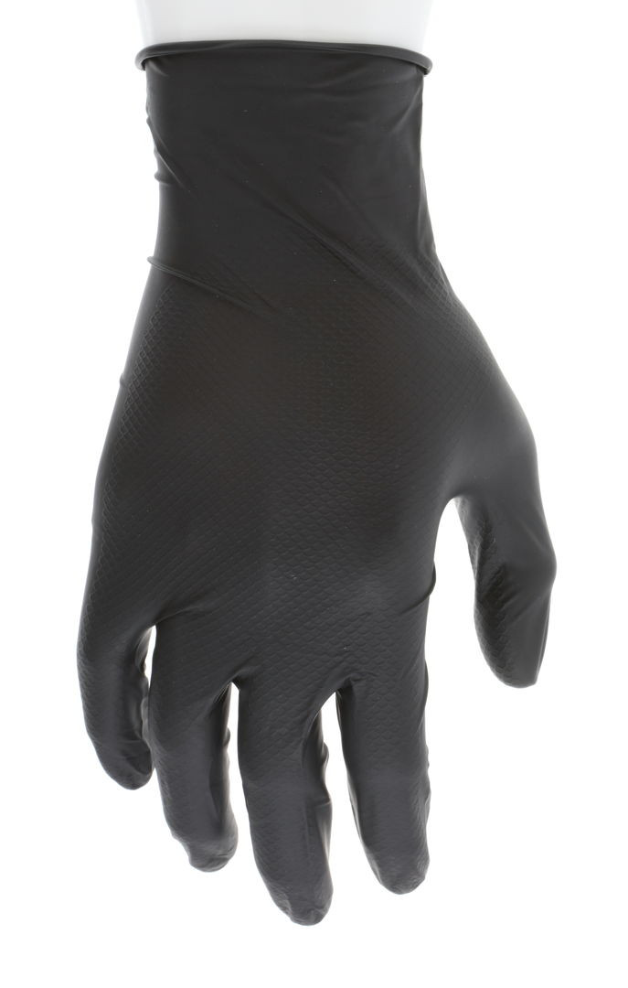 6016B - Powder Free Black Disposable Nitrile Gloves