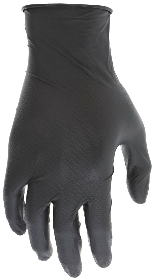 6016B - Powder Free Black Disposable Nitrile Gloves