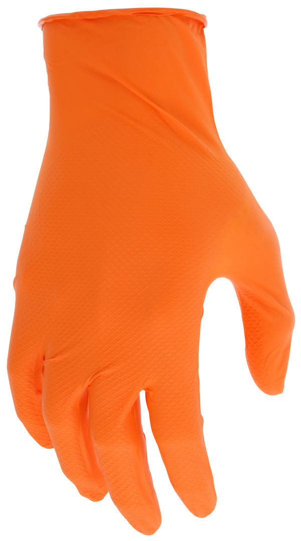 6016O - Powder Free Orange Disposable Nitrile Gloves
