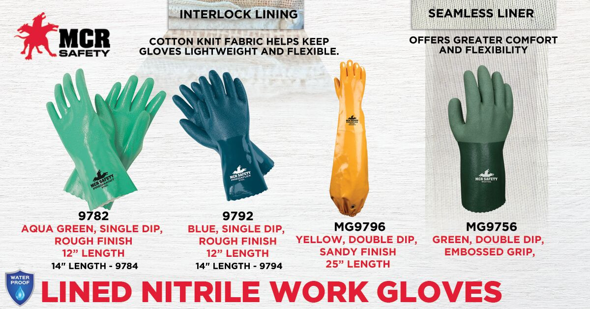 mao MG9796 - Nitrile Coated Shoulder Length Work Gloves