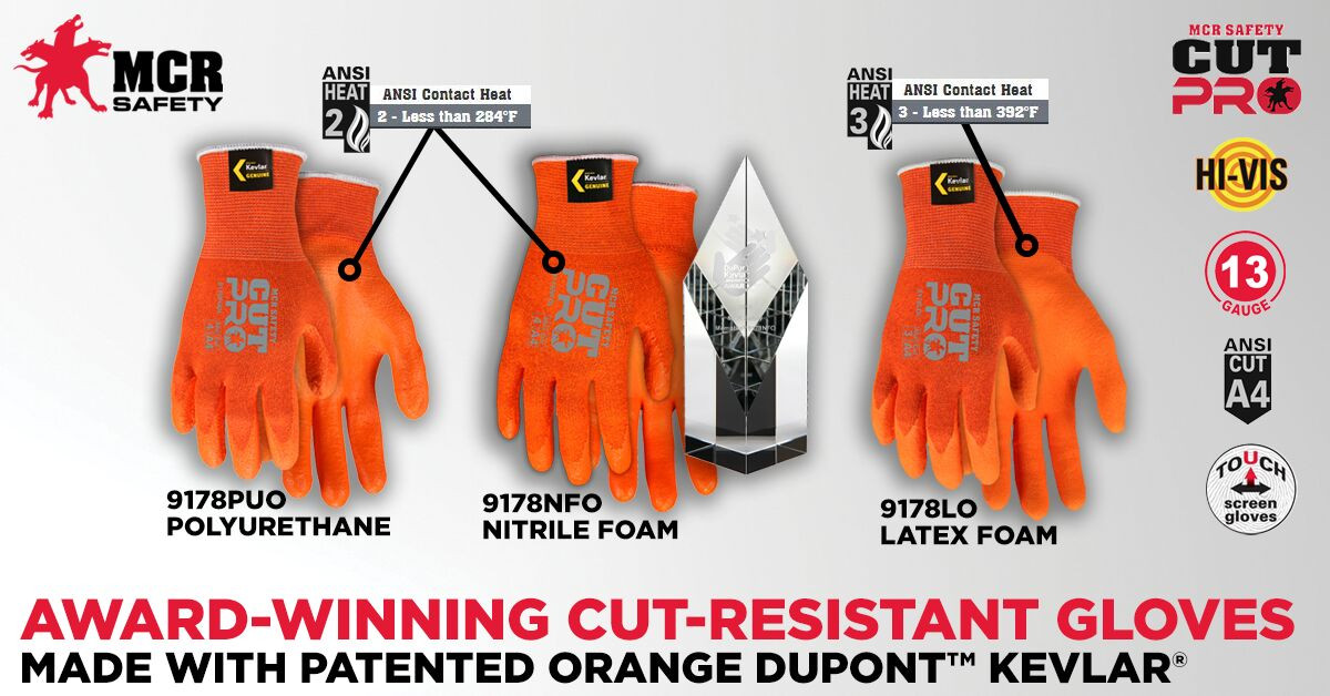 9178PUO - Cut Resistant Kevlar® Work Gloves