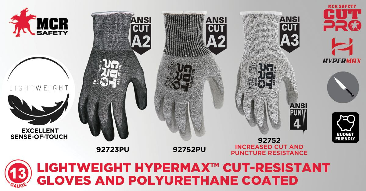 92752 - PU Coated Cut Resistant Work Gloves