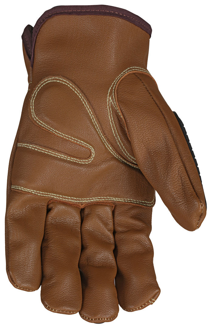 36336K - Oil Block Goatskin Leather Drivers Work Gloves TPR Back