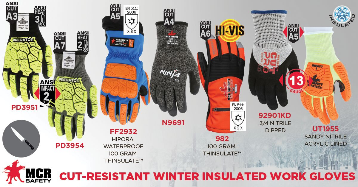 FF2932 - Hi-Visibility Mechanics Work Gloves with TPR Back