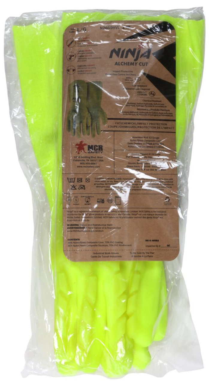 デンジャラスカレント N2659HVL - PVC Coated Cut Resistant Work Gloves