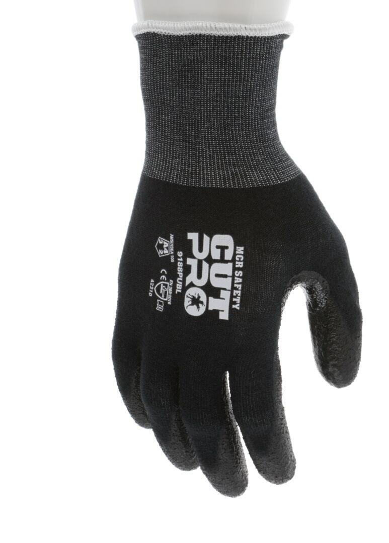 9188PUB - Black Kevlar® Cut Resistant Work Gloves