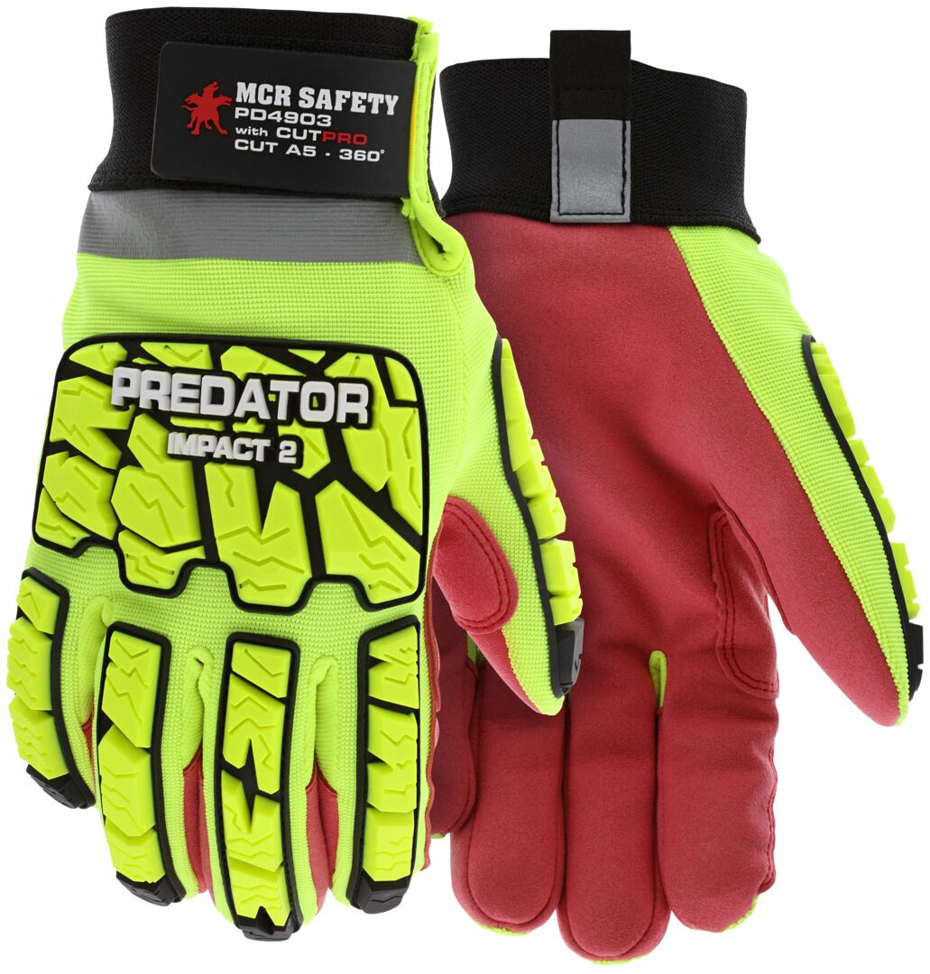 PD4903 - Mechanics Impact Resistant Leather Work Glove