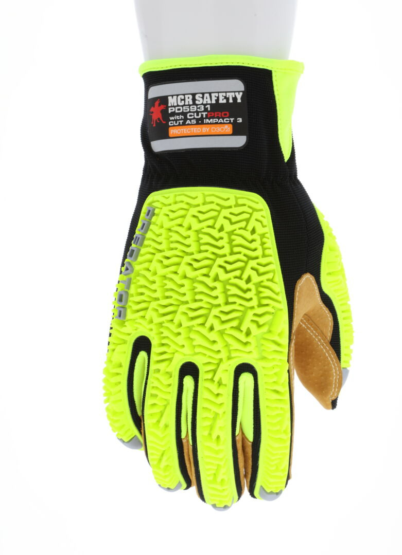 PD5931 - Mechanics Impact Resistant Leather Work Gloves