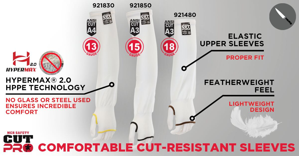 921850 - Cut Resistant Arm Sleeve with Thumb Hole