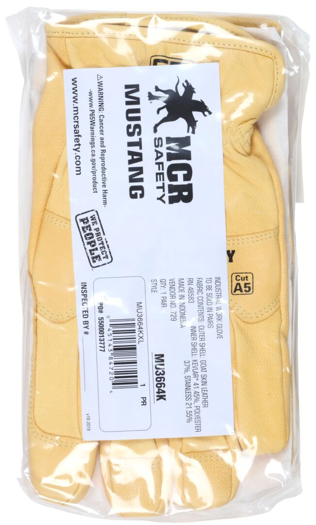 MU3664K - Leather Driver Utility Glove Kevlar® Lined