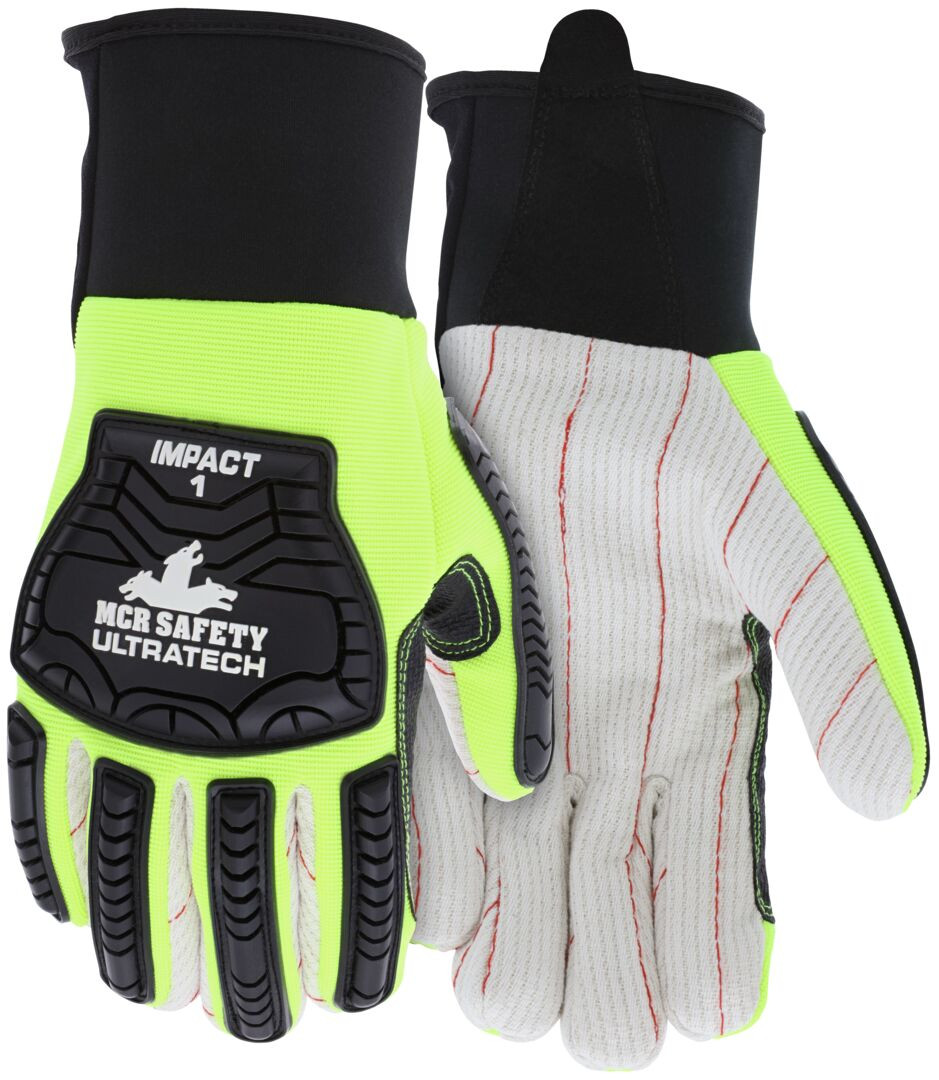 UT1901 - Impact Resistant Mechanics Work Gloves
