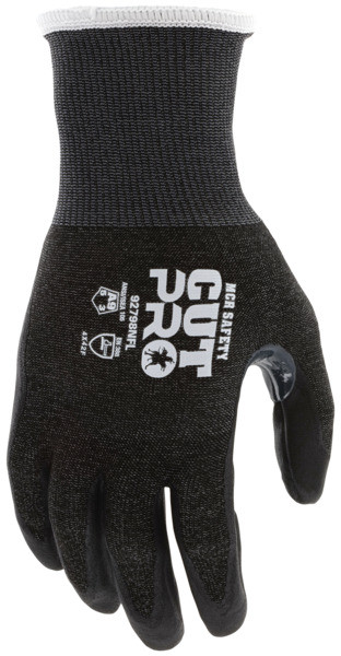 92798NF - MCR Safety Cut Pro® - 18 Gauge Black HyperMax® HPPE