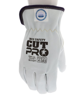 3611DT_ - 3611DTL - 121720 - 360 - Cut resistant driver work gloves – MCR Safety Group 3611DT – premium goatskin leather with Dyneema® Diamond Technology lining and keystone thumb
