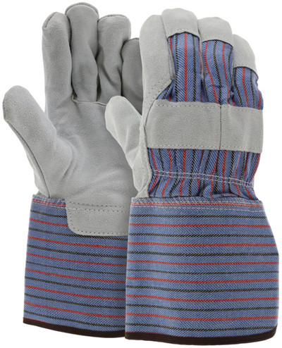 1418A - Split Leather Palm Work Gloves with Full Leather Back