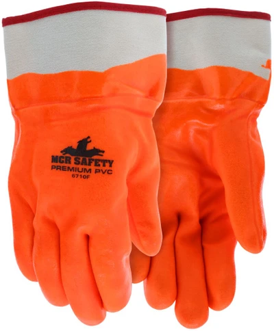 6702F - Orange PVC Coated Work Gloves