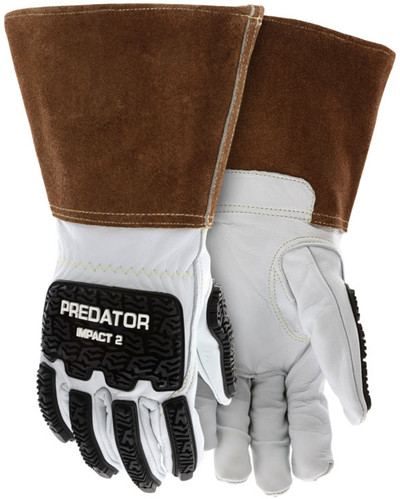 48406K - Leather Welding Work Gloves TPR back
