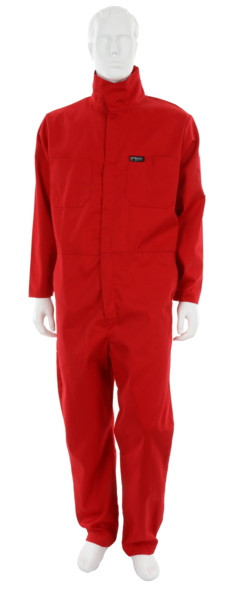 Red Cotton Flame Resistant Coveralls