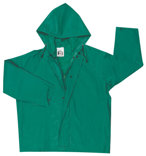 3881 - 1 Piece Waterproof Green PVC Rain Coverall