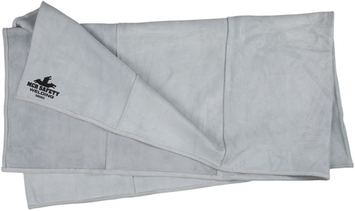 38063_ - 38063 - 49585 - Heavy-duty leather welding blanket – MCR Safety Group 38063 with premium A grade split cowhide leather for spark and heat shielding