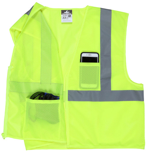 V2CL2MLZ - Class 2 Mesh Lime Safety Vest