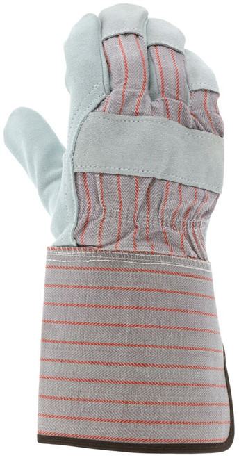 1210_ - 1210 - 124319 - Back view of 1210 work gloves with durable fabric shell and long gauntlet rubberized safety cuff
