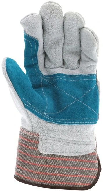1211_ - 1211 - 124378 - Palm view of 1211 leather palm gloves with double split leather palm for enhanced abrasion resistance and durability