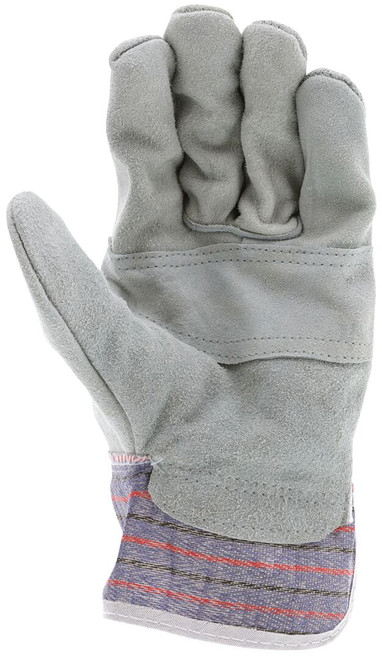 1220SX_ - 1220SX - 124530 - Palm view of 1220SX leather palm gloves with split leather patch palm for abrasion resistance and durability