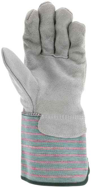 1231_ - 1231 - 124933 - Palm view of 1231 leather palm gloves with split shoulder leather palm for abrasion resistance and durability