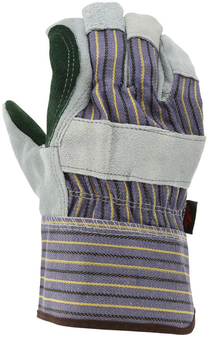 1411A_ - 1411A - 125902 - Back view of 1411A work gloves with durable fabric shell and plasticized safety cuff