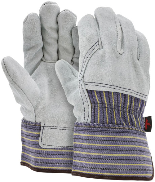1413A_ - 1413A - 125939 - Leather palm industrial gloves pair – MCR Safety Group 1413A with select grade split leather palm and 2.5-inch safety cuff for construction tasks