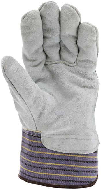 1450L_ - 1450L - 126087 - Leather grip gloves palm view – split shoulder leather enhances abrasion resistance and grip for material handling in cold environments