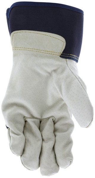 1925W_ - 1925WL - 136995 - Leather grip gloves palm view – grain pigskin leather enhances durability, flexibility, and grip for material handling in cold environments
