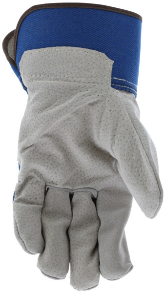 1952_ - 1952L - 148952 - Leather grip gloves palm view – split pigskin leather enhances durability, flexibility, and grip for material handling applications