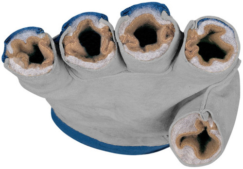 1955_ - 1955L - 144279 - View of Thermosock lining in the fingers of insulated pigskin leather work glove 1955