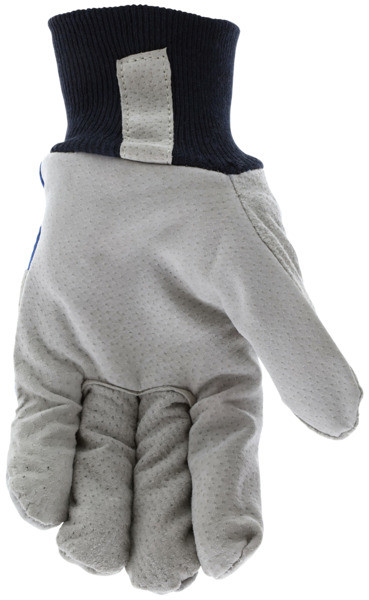 1956_ - 1956L - 144304 - Leather grip gloves palm view – split pigskin leather enhances durability, flexibility, and grip for material handling in cold environments