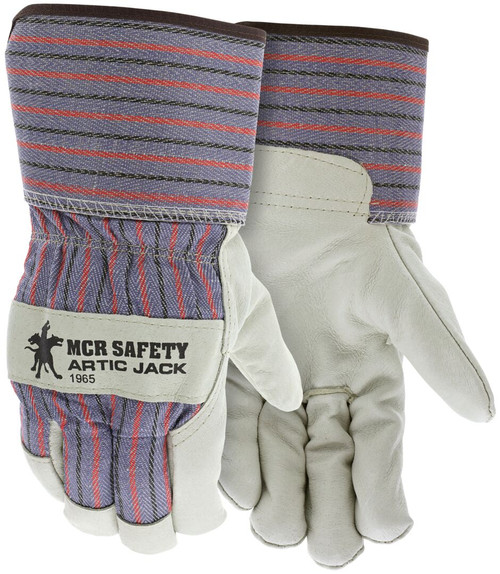 1965_ - 1965L - 123740 - Leather palm insulated gloves pair – MCR Safety Group 1965 with premium grain pigskin leather, Thermosock® lining, and 2.5-inch rubberized cuff