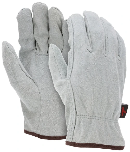 3120_ - 3120L - 23154 - Leather driver industrial gloves pair – MCR Safety Group 3120 with B grade split leather and straight thumb for general work tasks